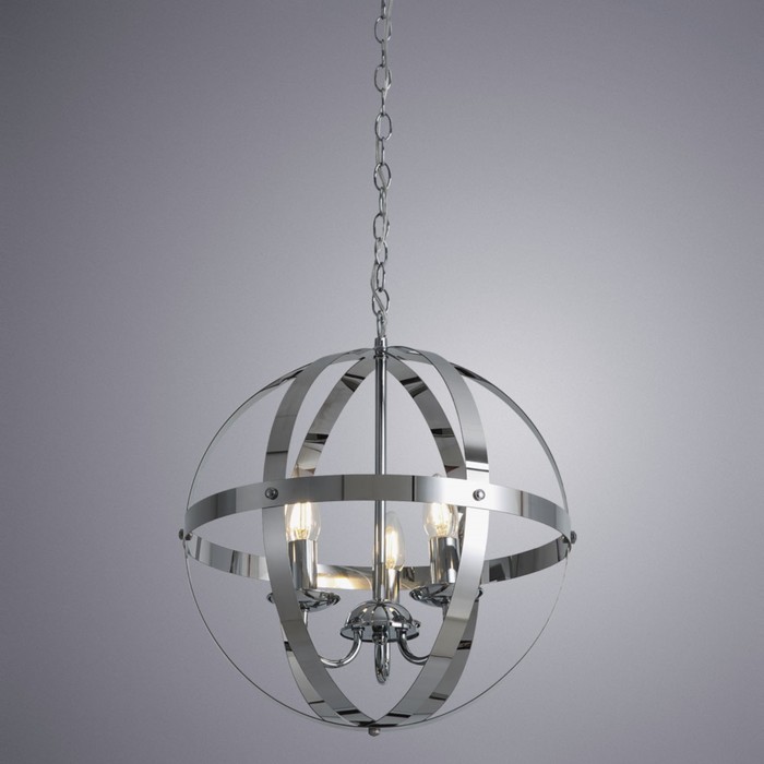 

Люстра BABBU, 3x40Вт E14, цвет хром