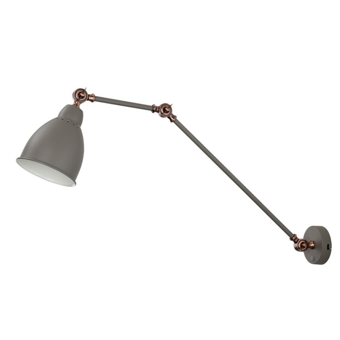 фото Бра braccio, 1x60вт e27, цвет серый arte lamp