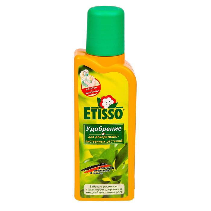Жидкое удобрение ETISSO Pflanzen vital для роста комнатных и балконных растений, 250 мл