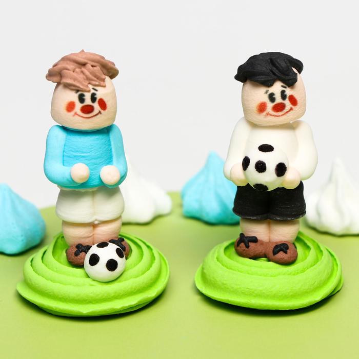 фото Сахарные фигурки «футболисты», объёмные, 12 г топ декор