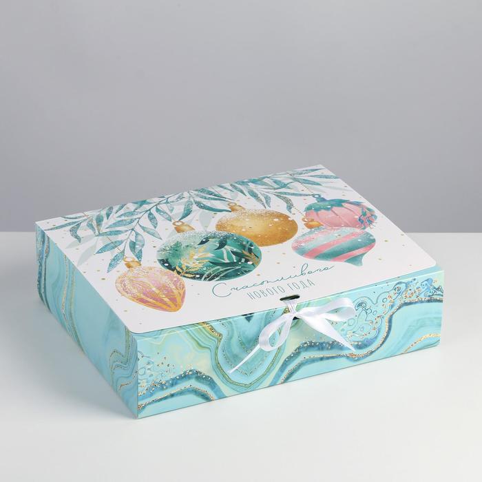 Складная коробка подарочная «Волшебство», 31 × 24,5 × 9 см коробка складная новогоднее волшебство 30 × 20 × 9 см