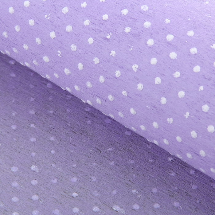 Флизелин "Горошек", сиреневый, 60 х 60 см
