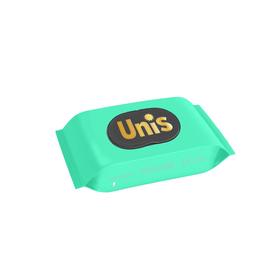 Влажные салфетки UNIS Green антибактериальные, с клапаном, 48 шт.
