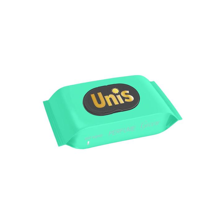 

Влажные салфетки UNIS Green антибактериальные, с клапаном, 48 шт.