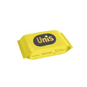 Влажные салфетки UNIS Yellow антибактериальные, с клапаном, 48 шт.