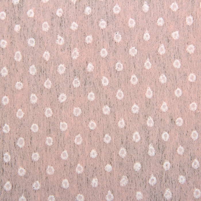 Флизелин "Горошек", бежевый, 60 х 60 см