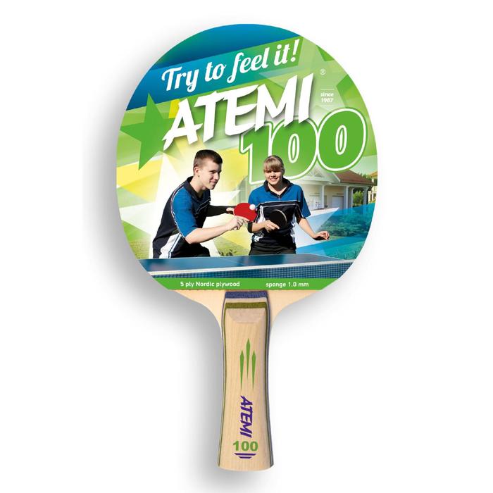 Ракетка для настольного тенниса Atemi 100 CV ракетка для настольного тенниса atemi 300 cv