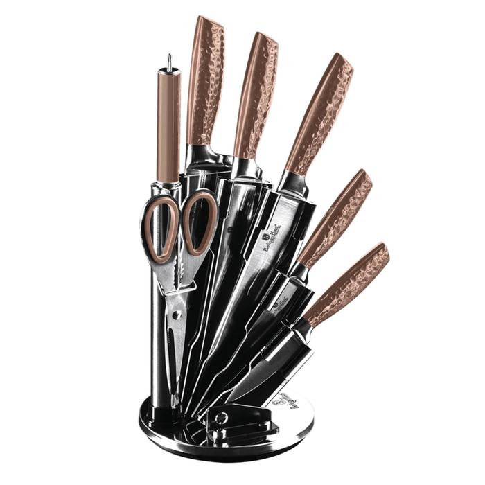 Набор ножей на подставке Rosegold Metallic Line, 8 предметов