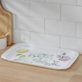 

Поднос малый Toile de Jouy, 43×27×2 см, цвет белый