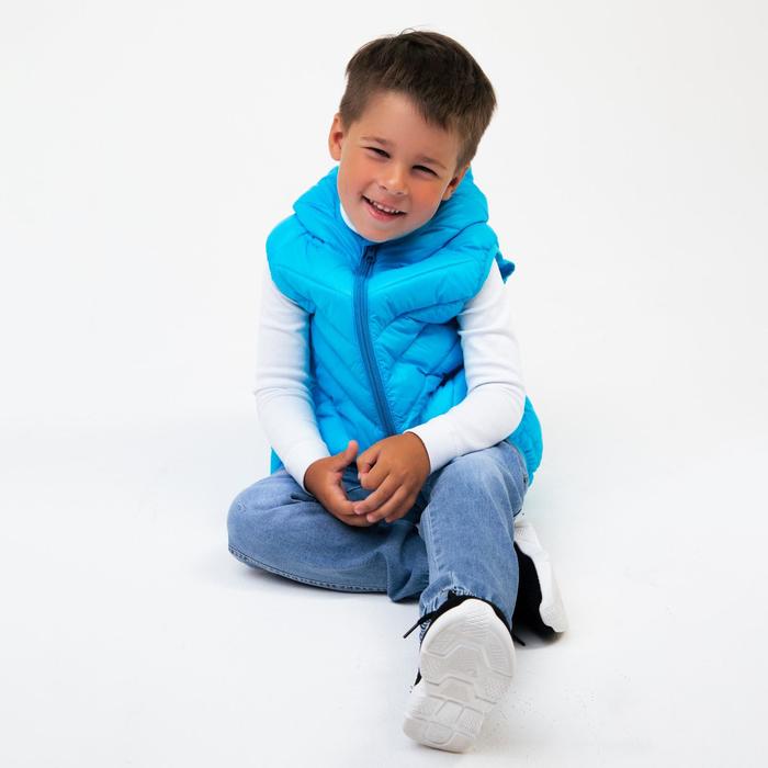 фото Жилет для мальчика, цвет голубой, рост 110 см v-baby