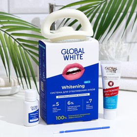 Комплекс для интенсивного отбеливания зубов Global White, гель 15 мл, зубная паста 30 мл Ош