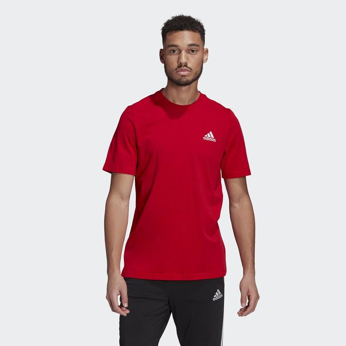 фото Футболка мужская adidas essentials embroidered small logo tee, размер 44-46 (gk9642)