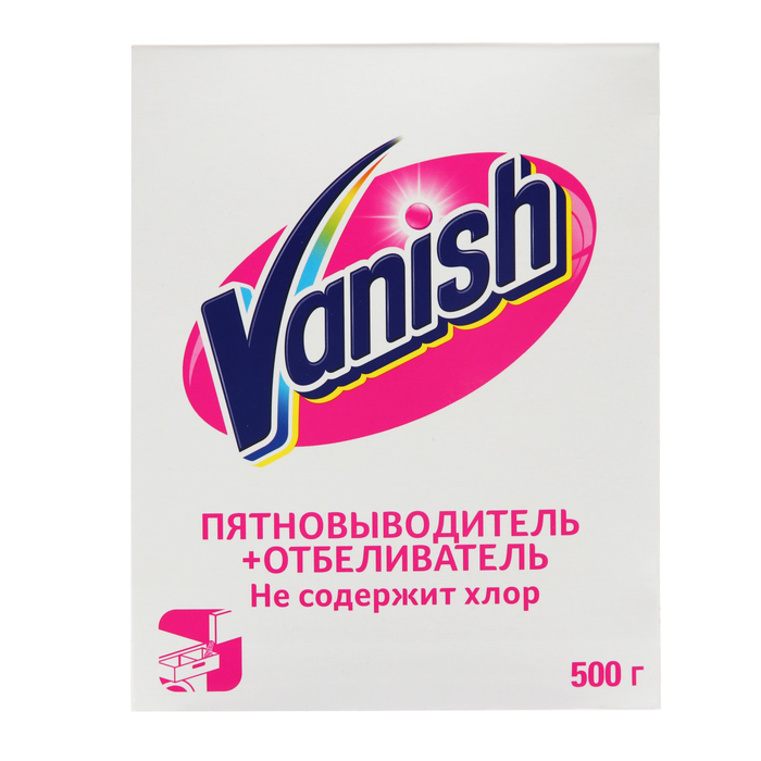 фото Пятновыводитель и отбеливатель vanish для тканей, порошкообразный, 500 г