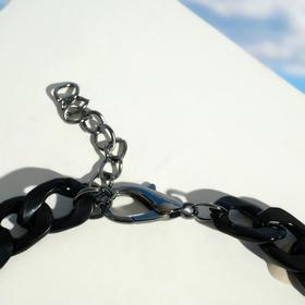 

Колье "Цепь" тяжесть, цвет чёрный, 45см