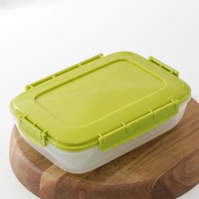 

Контейнер для продуктов Barberry, 1,8 л, квадратный, цвет зелёный