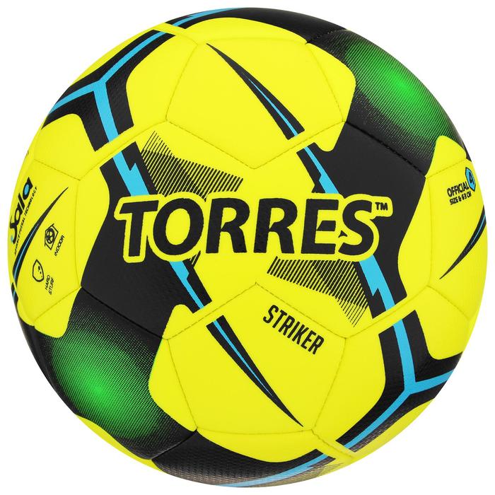 Мяч футзальный TORRES Futsal Striker, TPU, машинная сшивка, 30 панелей, р. 4 мяч футзальный torres futsal bm 200 tpu машинная сшивка 32 панели размер 4