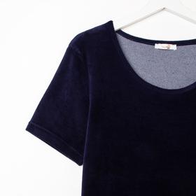 

Платье женское, цвет тёмно-синий, размер 56