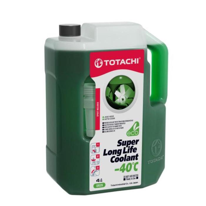 Антифриз Totachi SUPER LLC -40 C, зелёный, 4 л антифриз totachi super llc green 40 c 5 л