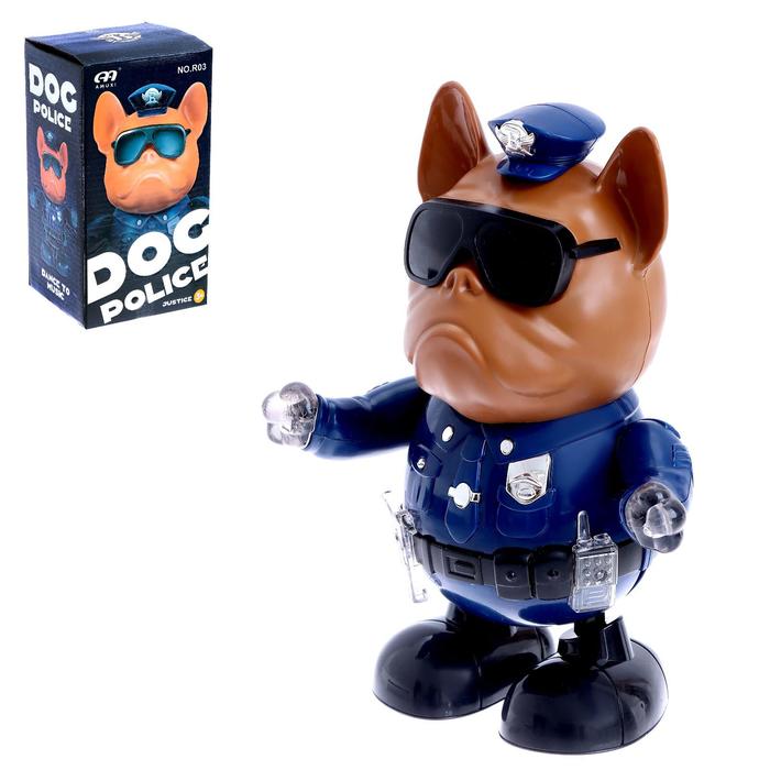 Игрушка «Полицейский», работает от батареек, танцует, световые и звуковые эффекты развивающая игрушка логический куб световые и звуковые эффекты работает от батареек
