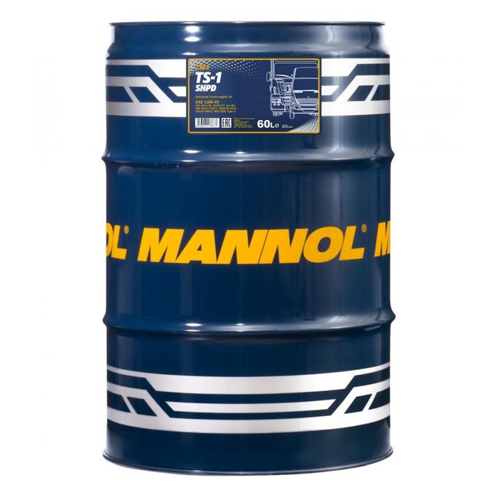 

Масло моторное Mannol TS-1 SHPD, 15W-40, 60 л, бочка
