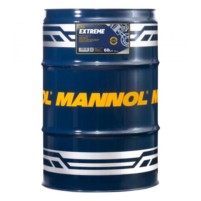 фото Масло моторное mannol extreme sn/cf, 5w-40 , 60 л, бочка