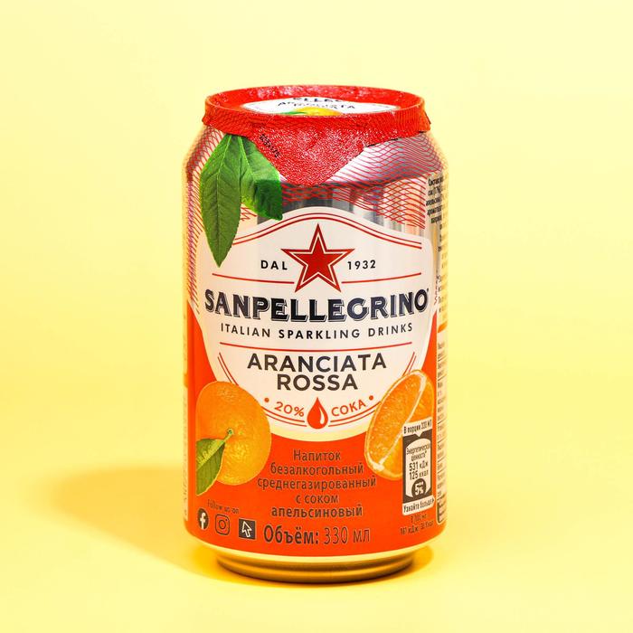Напиток газированный «Сан Пеллегрино» апельсин розовый, 330 мл