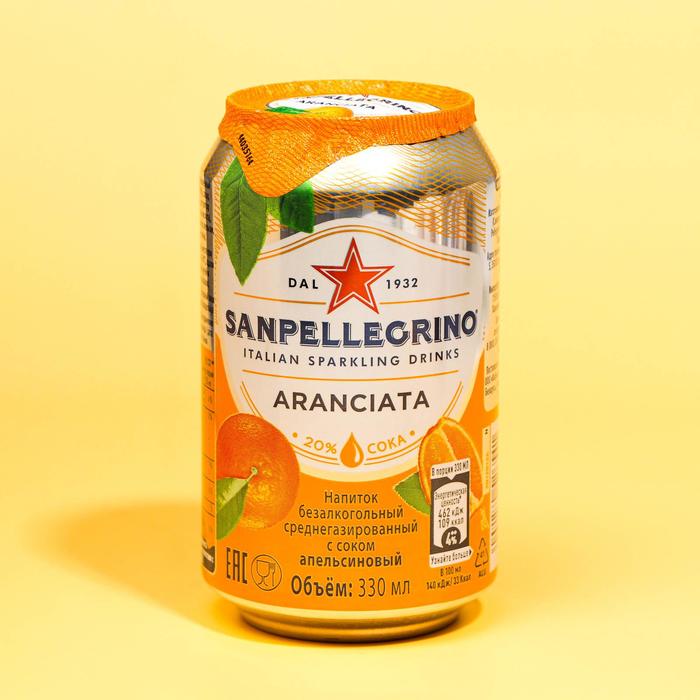 Напиток газированный «Сан Пеллегрино» апельсин, 330 мл