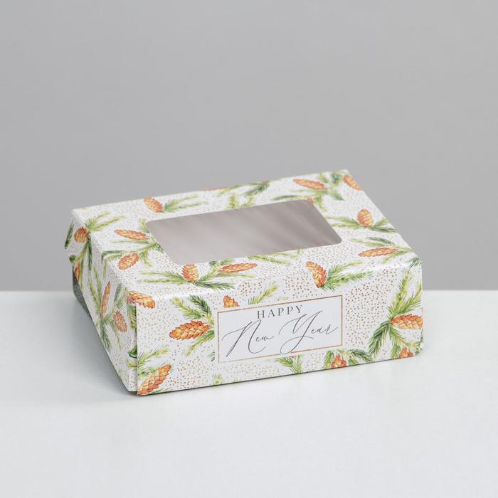 Коробка складная «Шишки», 10 × 8 × 3.5 см