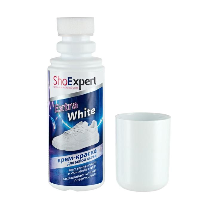 Крем-краска SHOExpert EXTRA White, для белой обуви, реставратор, 100мл