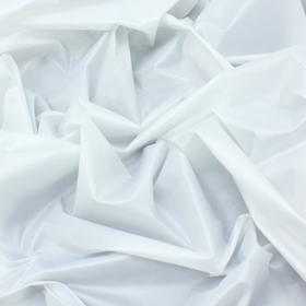 Ткань плащевая ветрозащитная 290Т 150 см, цвет белый Ош