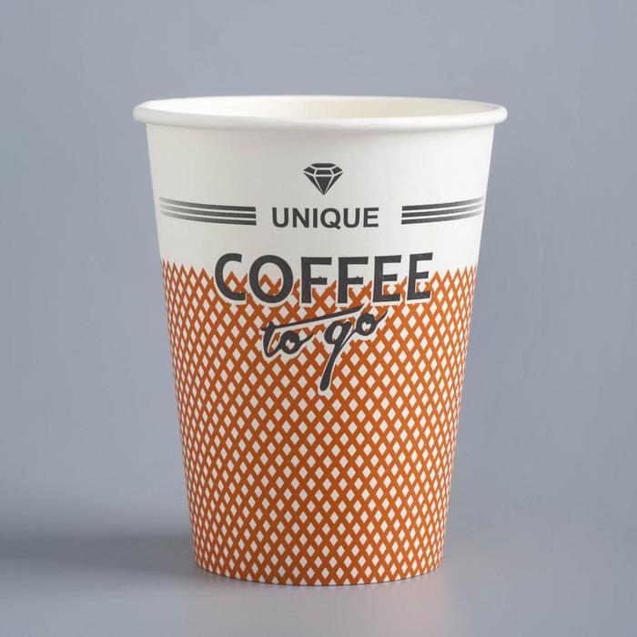 Стакан бумажный COFFEE to go для горячих напитков, 350 мл, диаметр 90 мм стакан бумажный крафт 350 мл диаметр 90 мм
