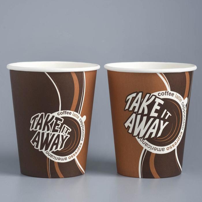 

Стакан бумажный "Take Away" для горячих напитков, 250 мл, диаметр 80 мм