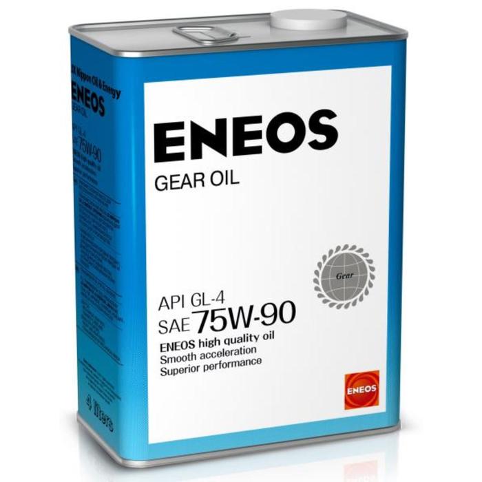 Масло трансмиссионное ENEOS GEAR GL-4 75W-90, минеральное, 4 л масло трансмиссионное eneos gear gl 4 75w 90 20 л