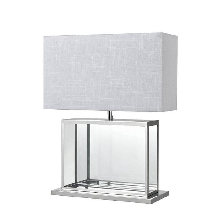 Настольная лампа Vicenza, 1x60Вт E27, цвет хром, прозрачный