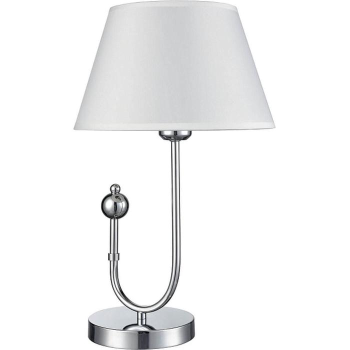 Настольная лампа Fabio, 1x60Вт E27 , цвет хром настольная лампа santiago e27 1x60вт цвет хром серый