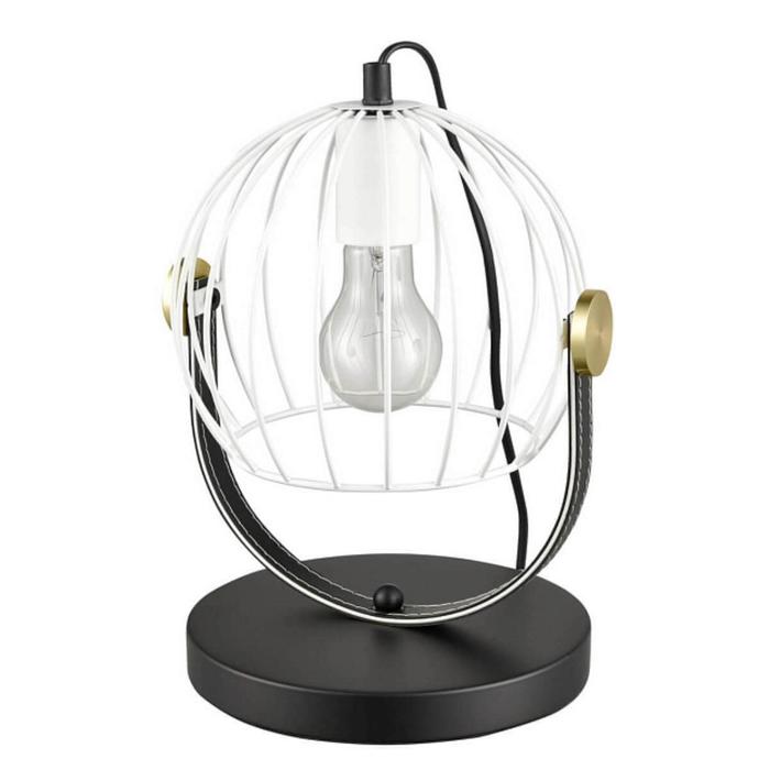 Настольная лампа Pasquale, 1x60Вт E27 , цвет чёрный, золото настольная лампа tarbes 1x60вт e27 цвет чёрный