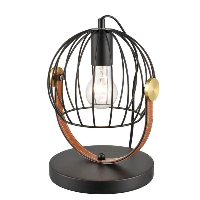 фото Настольная лампа pasquale, 1x60вт e27 , цвет чёрный, золото vele luce