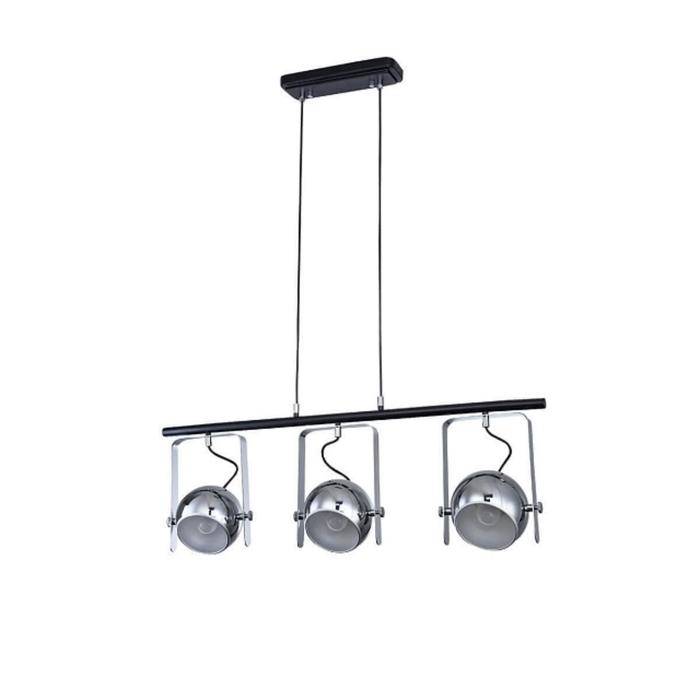 Светильник Aspen, 3x60Вт E27, цвет хром, серебро