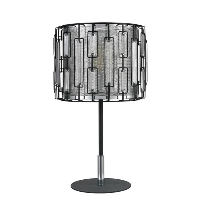 фото Настольная лампа charlie, 1x60вт e27, цвет чёрный, серебро vele luce