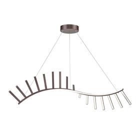 

Люстра Caro, 65Вт LED, 4000K, 4550lm, цвет кофейный