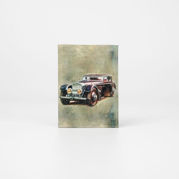 

Обложка для автодокументов, цвет зелёный, «Brown Car»
