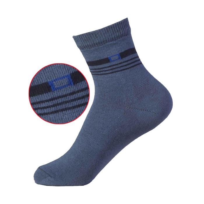 фото Набор подростковых носков, размер размер 22-24, 6 пар, цвет индиго, джинсовый klery
