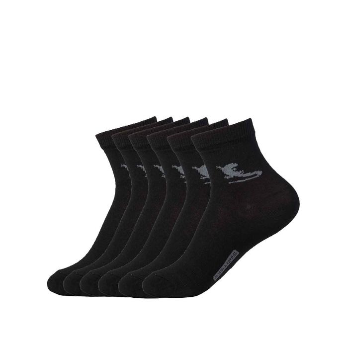 Набор подростковых носков, размер размер 20-22, 6 пар, цвет чёрный