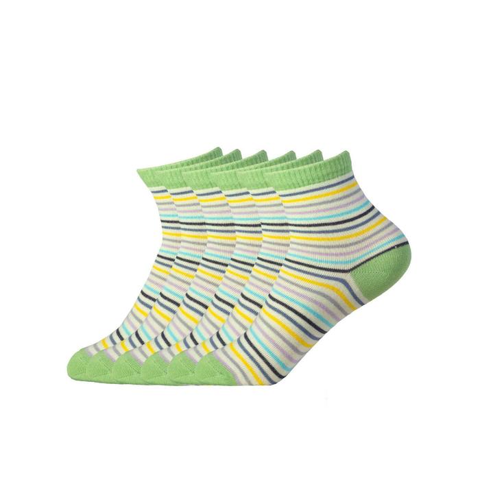 Набор подростковых носков, размер размер 18-20, 6 пар, цвет оливковый