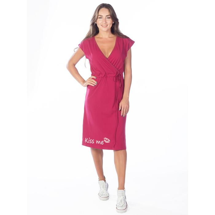 фото Платье, размер 46, цвет бордовый klery