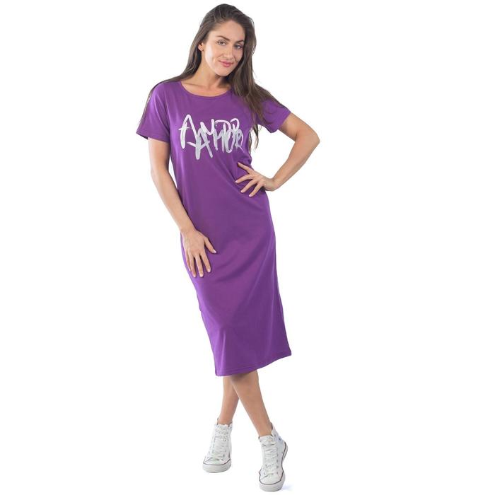 Платье женское, размер 44, цвет фиолетовый платье женское размер 44 цвет синий фиолетовый