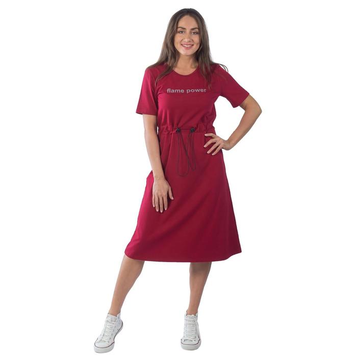 фото Платье женское, размер 48, цвет бордовый klery