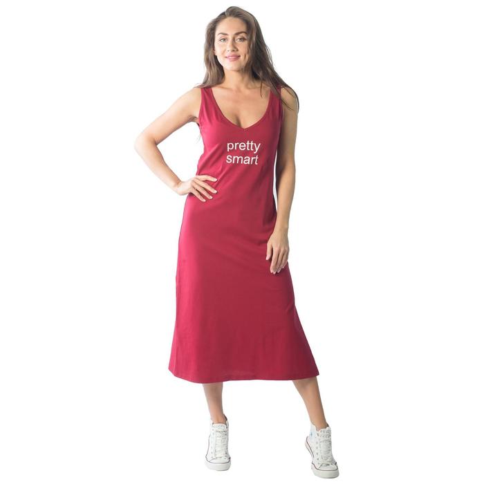 фото Платье женское, размер 56, цвет бордовый klery