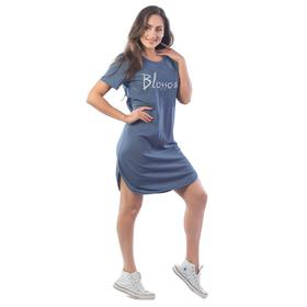 

Туника, размер 54, цвет индиго меланж, синий