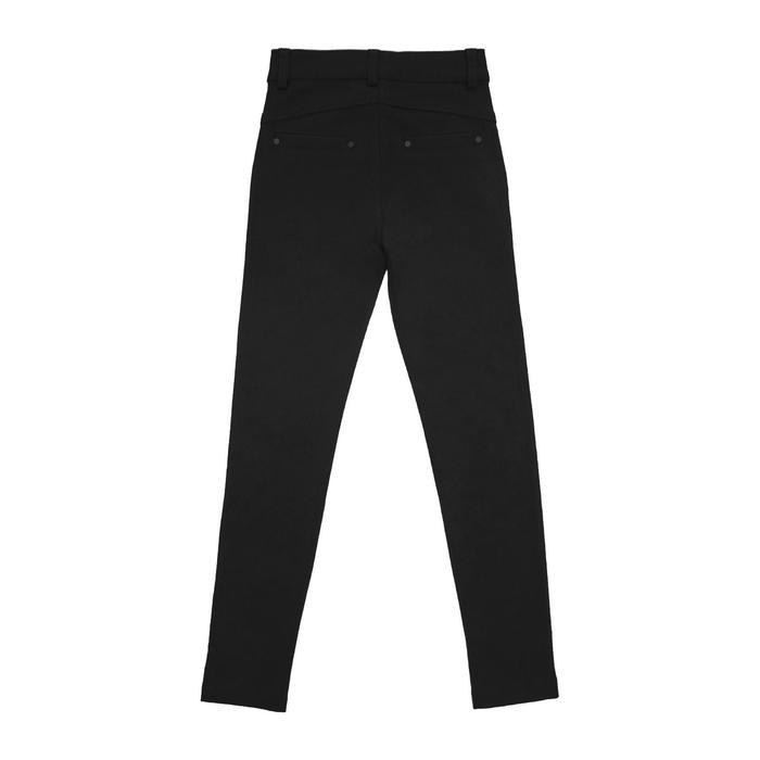фото Брюки для девочки, рост 128 см, цвет чёрный yuke jeans